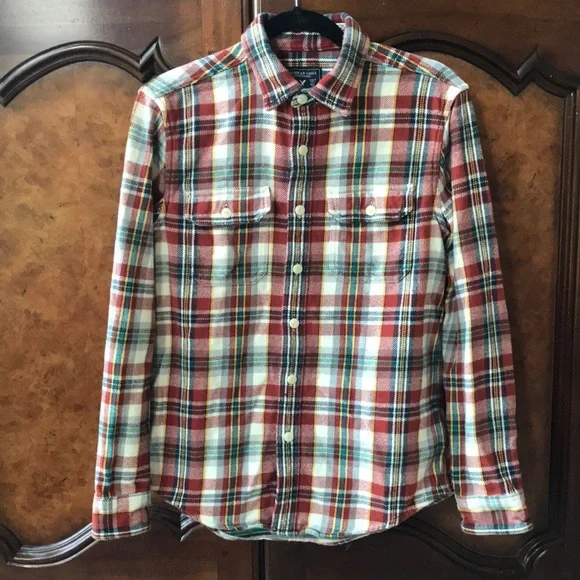 AEO Men's Plaid Button Down Shirt - Picture 2 of 8